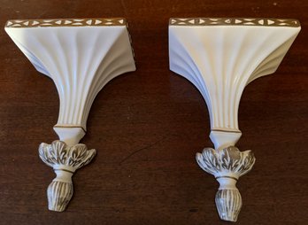 Pair Of Porcelain Shelves