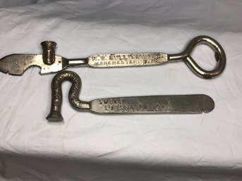 Two Fantastic Rare Antique Cigar Box Hammers / Openers With Advertising - La Senora - 7-20-4 - Pluto