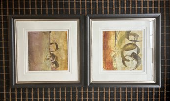 Pair Of Glicee Prints In Distressed Frames