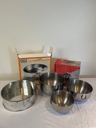 Lot Of Nesting Bowls And Spring Form Pan