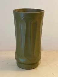 Vintage McCoy Floraline Pottery Sage/Olive Green Vase