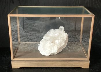 Gorgeous Restoration Hardware Large Crystal In Glass Display Case