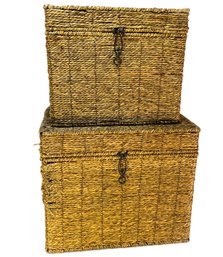 Woven Storage Trunk Set (2 Trunks)