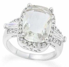 9.10 CTW Beautifully Created Fine White Sapphire Ring Size 6/7