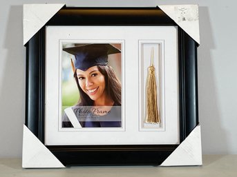 Black Classic Tabletop Picture Frame With Tassel Display