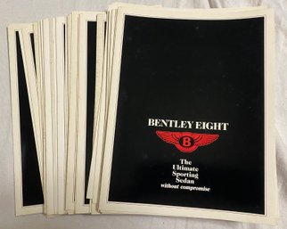 1980's Bentley Eight Brochures