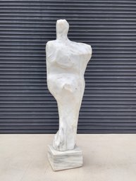 Large Abstract Figural Marble Sculpture Signed Falco Dated 1963