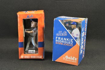 Pair Of Vintage NOS Mets Bobbleheads With Jay Bruce & Frankie Rodriguez