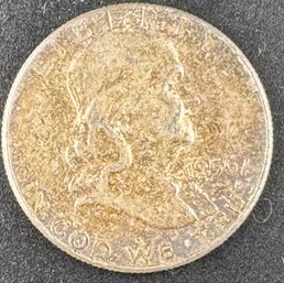 1956 Benjamin Franklin Silver Half Dollar