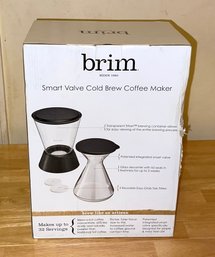 New In Box Brim Smart Valve Cold Brew Coffee Maker - Lot 1 Of 2