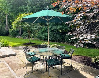 Outdoor Dining Set And Umbrella