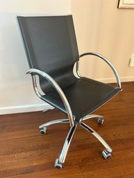 Italian Made Adjustable Height Leather Desk Chair