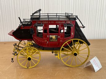 Large Franklin Mint Wells Fargo Stage Wagon Stagecoach