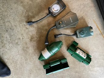 Timers And Extension Cord Junction Covers For Holiday Lights