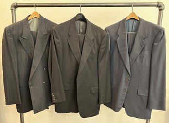 3 Men's Suits: Hugo Boss, Giannino & LS Men's Clothing, Size Large