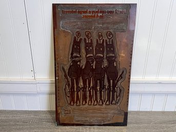 Large Copper Printing Plate