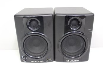 Pair Of M-audio Speakers Av40