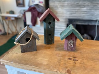 3 Bird Houses