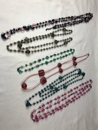 Set Of Costume Beaded Necklaces