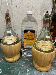 Chianti Bottle Lamps