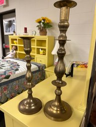 Pair Brass Candle Sticks