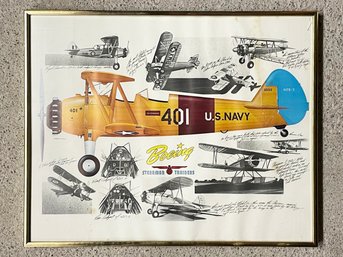 Navy And Boeing Sketch Collage