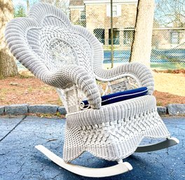 A Fine Quality Wicker Rocking Chair By Lloyd Flanders