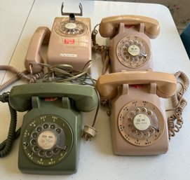 Four Rotary Dial Phones