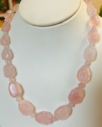 DESIGNER JAY KING PINK QUARTZ STERLING SILVER NECKLACE