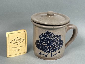 Diamond Brand 1800s Replica Stoneware Lidded Jar