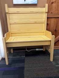 Lovely Handmade Yellow Bench                  Den