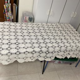 Beautiful Vintage Crocheted Coverlet