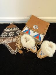 Native American Garments, Gloves, Shoes Bag