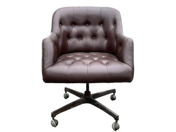 A Tufted Leather Executive Chair