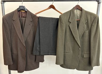 Donna Karan Mens Suits, Antonio Parillo Jacket & Unbranded Pants, Size Large