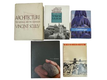 Collection Of Five Architecture Books: Goldberger, Lin, Scullu