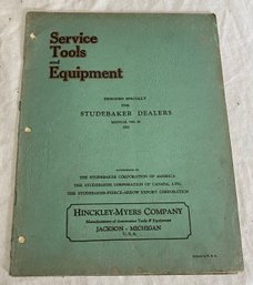 1931 Studebaker Service Tools And Equipment Manual