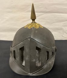 Vintage American Lodge Spike Pickelhaube Helmet - Original Liner. Bob H/a1