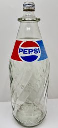 Vintage 2 Liter Glass Pepsi Bottle