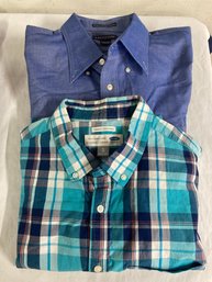 2 Mens Extra Large Mens Shirts Old Navy And Lands End Used