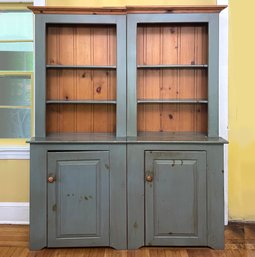 A Pair Of Hutch Top Cabinets By Lillian August