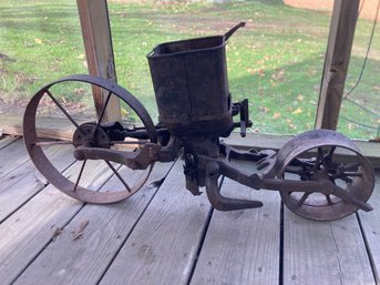 Antique Wheeled Seed Planting Tool