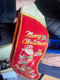 1950-1960 Vintage Christmas Stocking