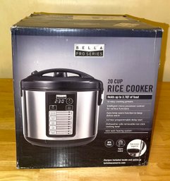 Sealed New In Box Bella 20-Cup Rice Cooker - Lot 1 Of 3