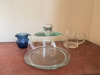 Lovely Glass  Cakeplate And More