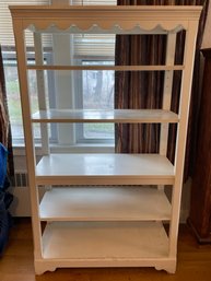 Open Back Colonial Style Wooden Shelf, Room Divider