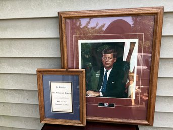 JFK Framed Memorabilia Duo