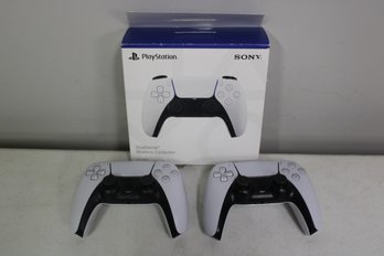 Pair Of PlayStation Sony Dual Sense Wireless Controllers