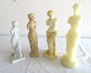 4 Venus De Milo Figures One Wax