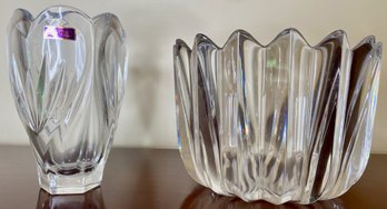 Waterford Vase And Orrefors Bowl